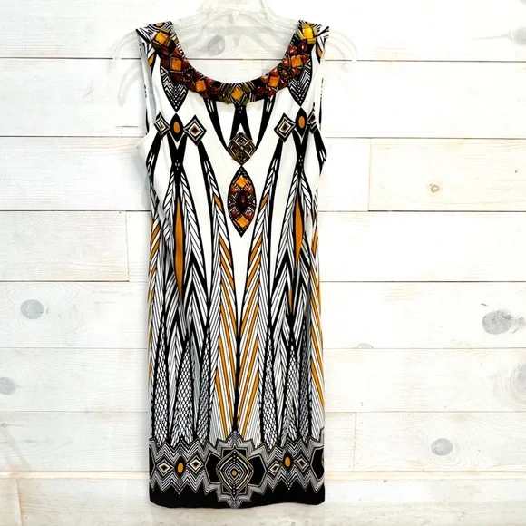 Muse by Boston Proper embellished/ jeweled shift dress - Picture 2 of 7